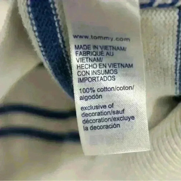 Tommy Hilfiger Mock Neck Zip Up Striped Sweater - Picture 6 of 7